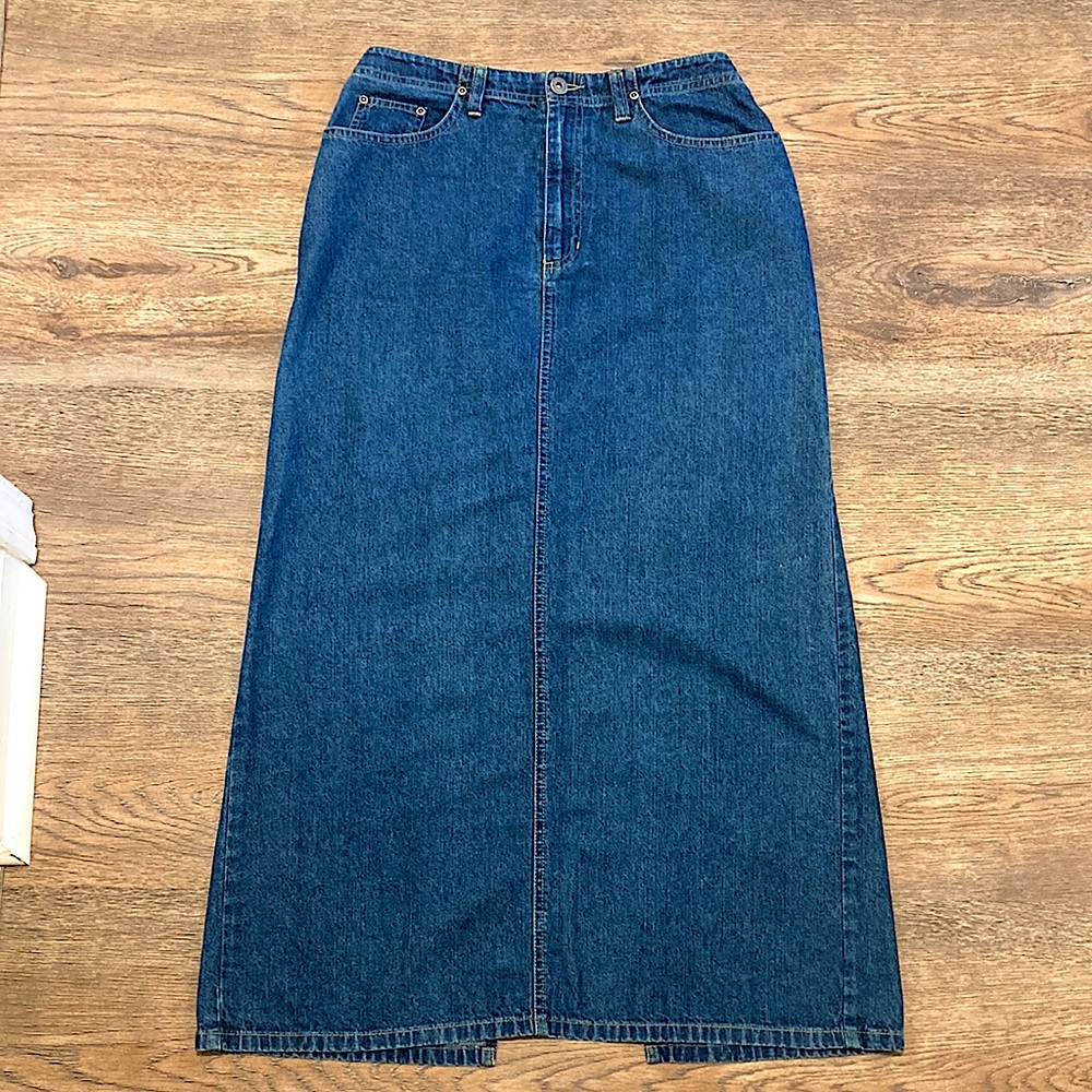 Long Denim Skirt